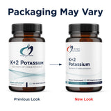Designs for Health K+2 Potassium Supplement bottle with label