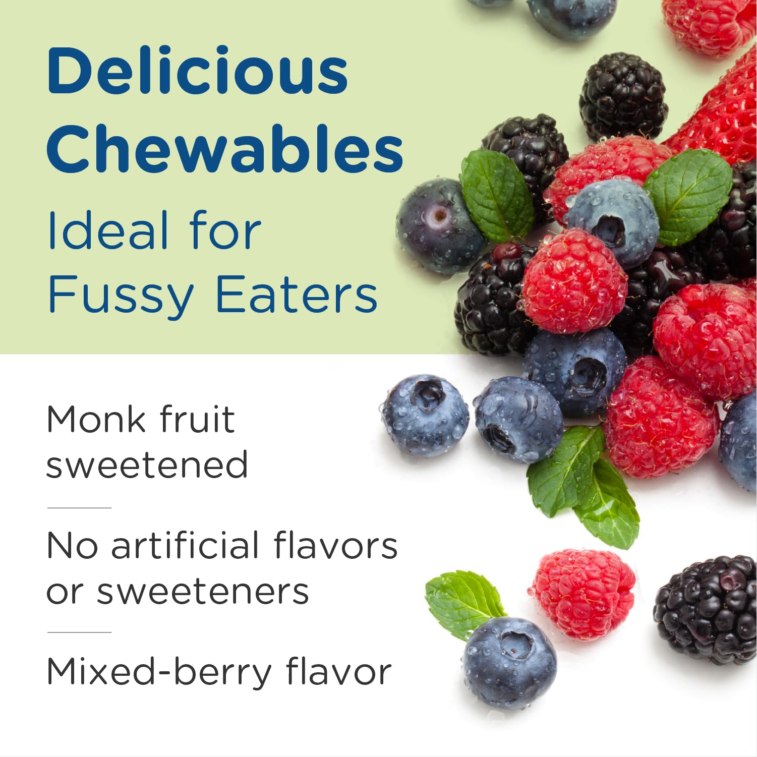 Designs for Health Kids Probiotic Chewables showing tablet size