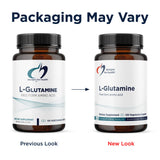 Designs for Health L-Glutamine Capsules 850mg bottle with label