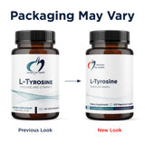 Designs for Health L-Tyrosine with Vitamin C 1200mg capsule close-up