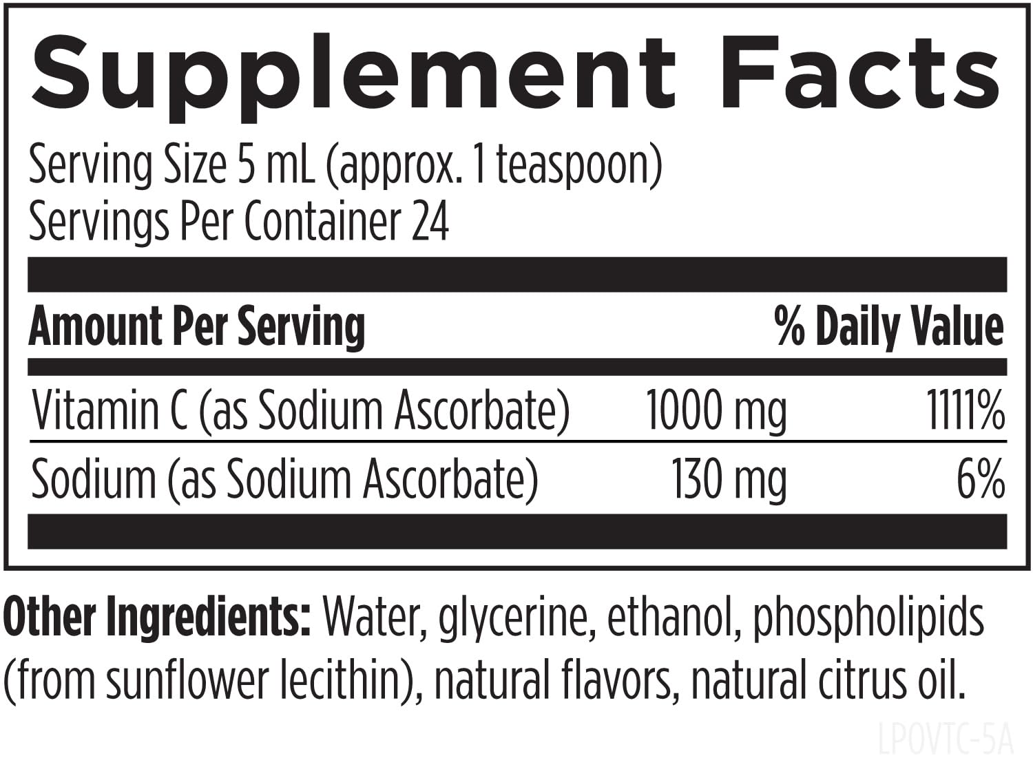 Designs for Health Liposomal Vitamin C liquid with measuring cap
