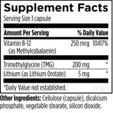 Designs for Health Lithium Synergy capsules close-up