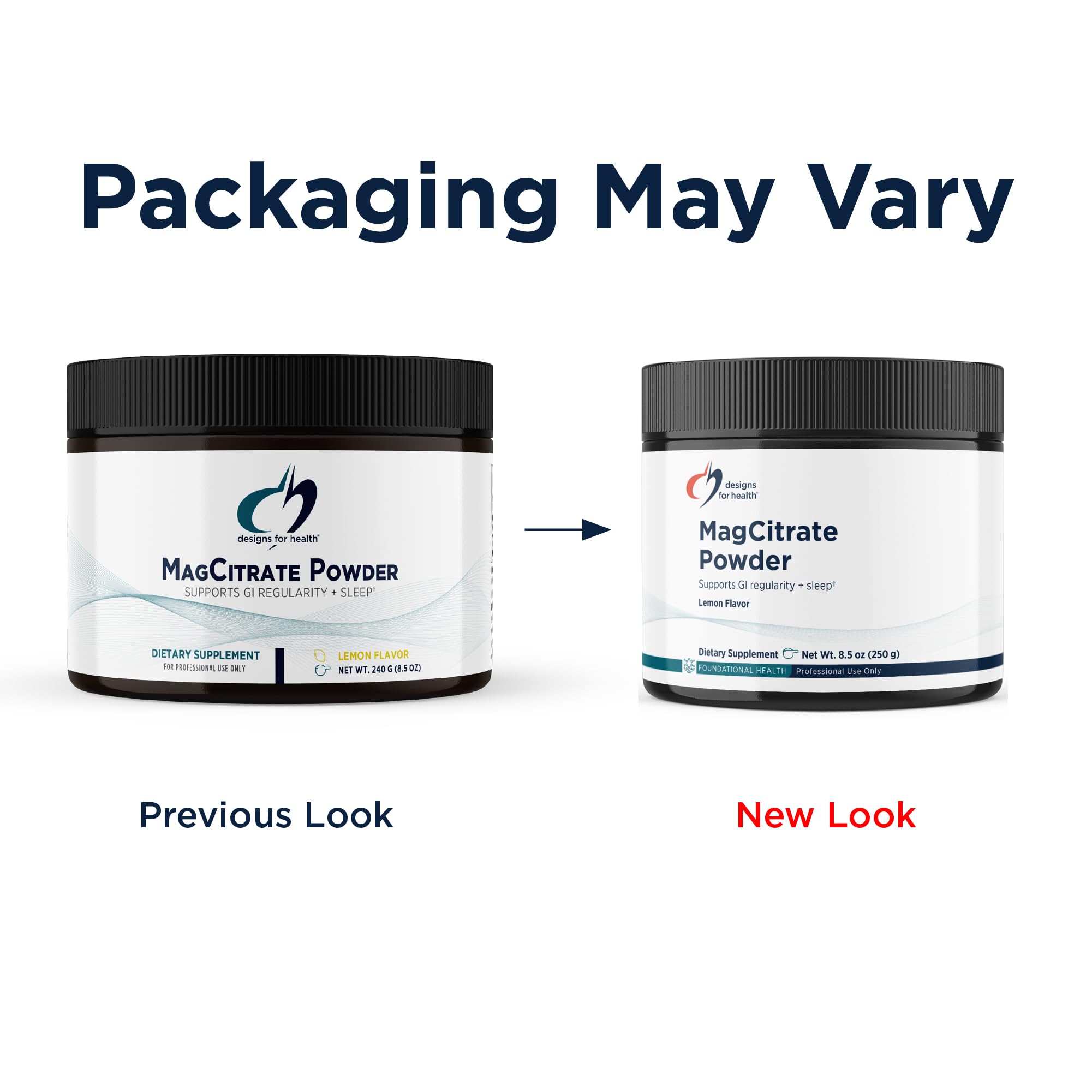 Designs for Health MagCitrate Powder with a measuring spoon