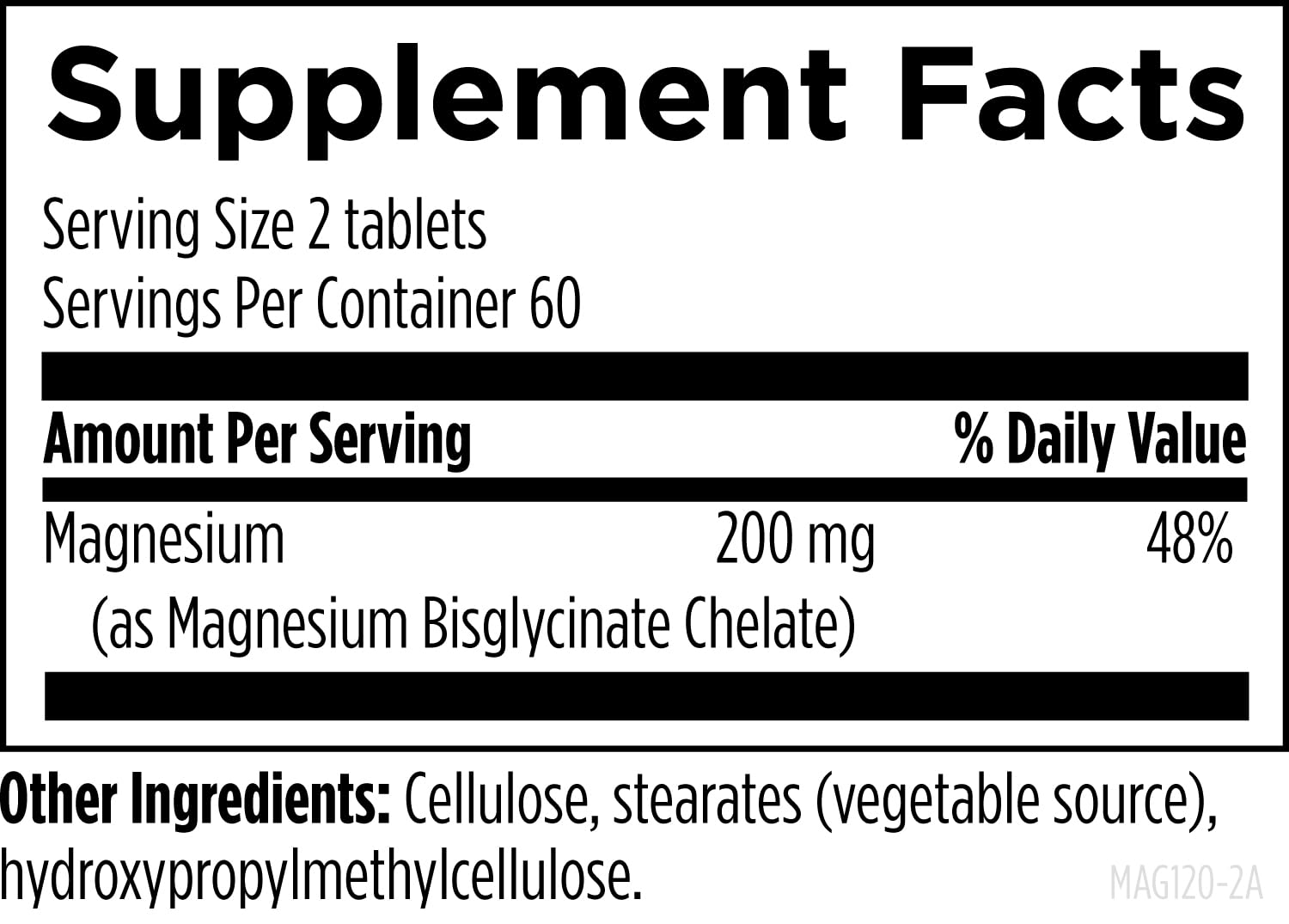 Designs for Health Magnesium Bisglycinate Chelate 200mg packaging