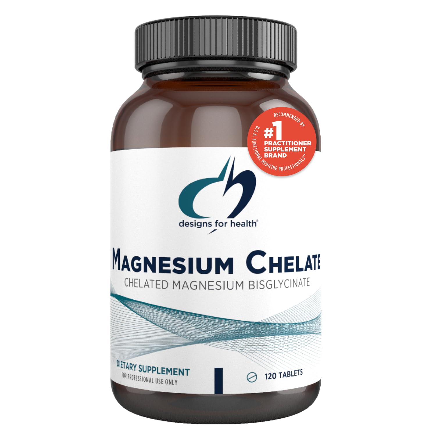 Designs for Health Magnesium Bisglycinate Chelate 200mg tablet close-up