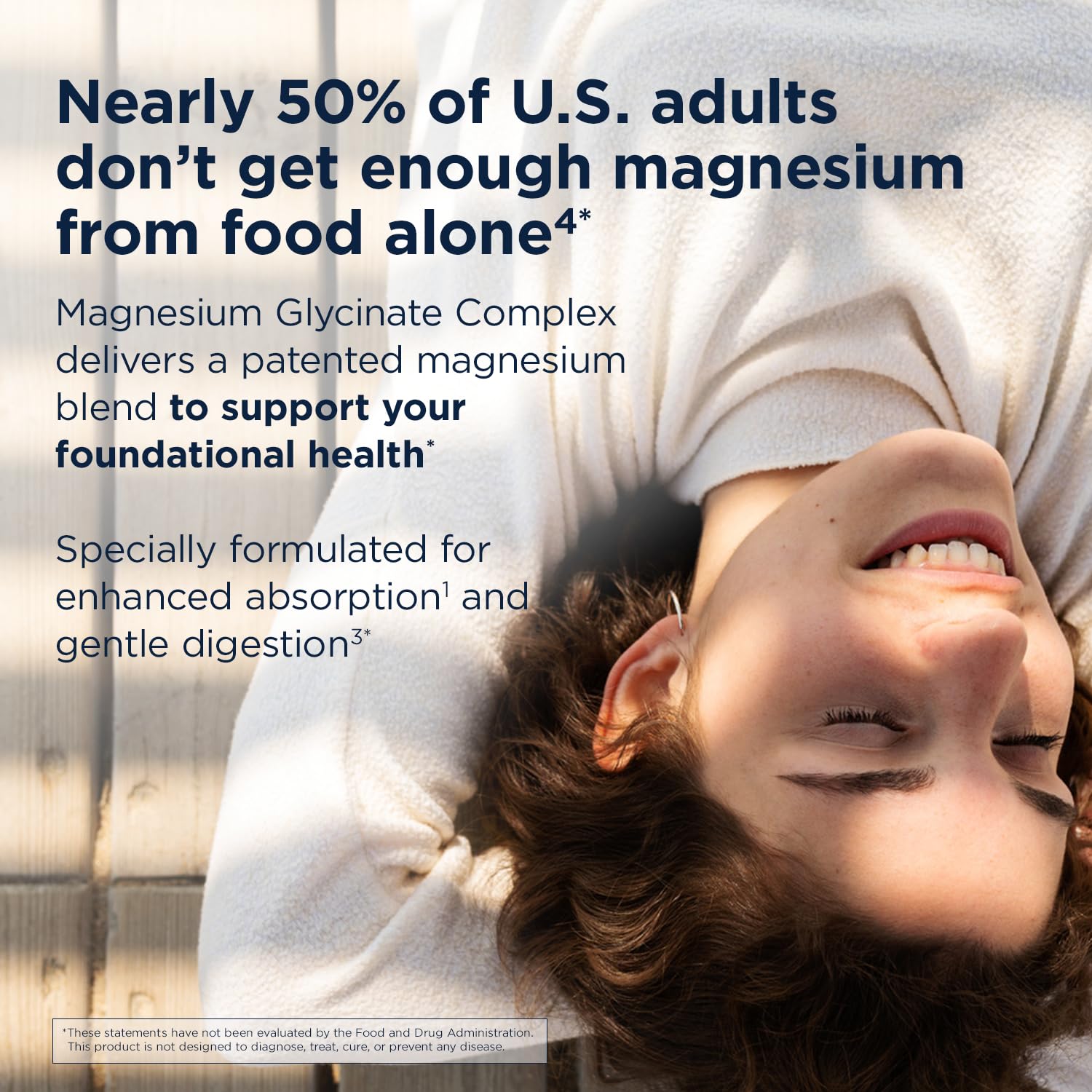 Designs for Health Magnesium Glycinate Complex 148g side view