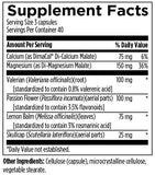 Designs for Health Magnesium Malate 263g back view with ingredients