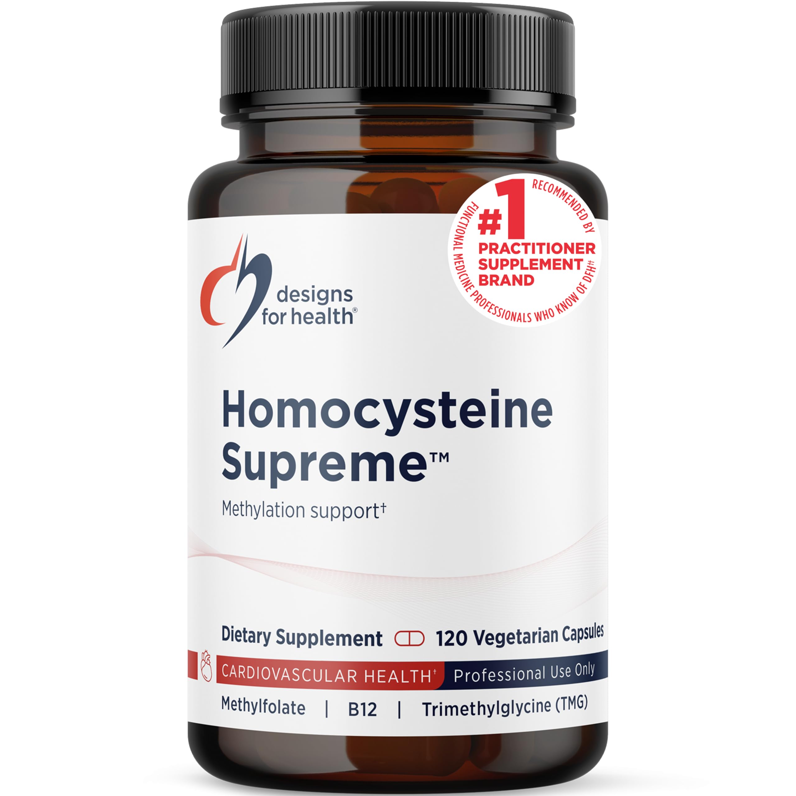 Designs for Health Methylation Support B Complex 60 capsules front view