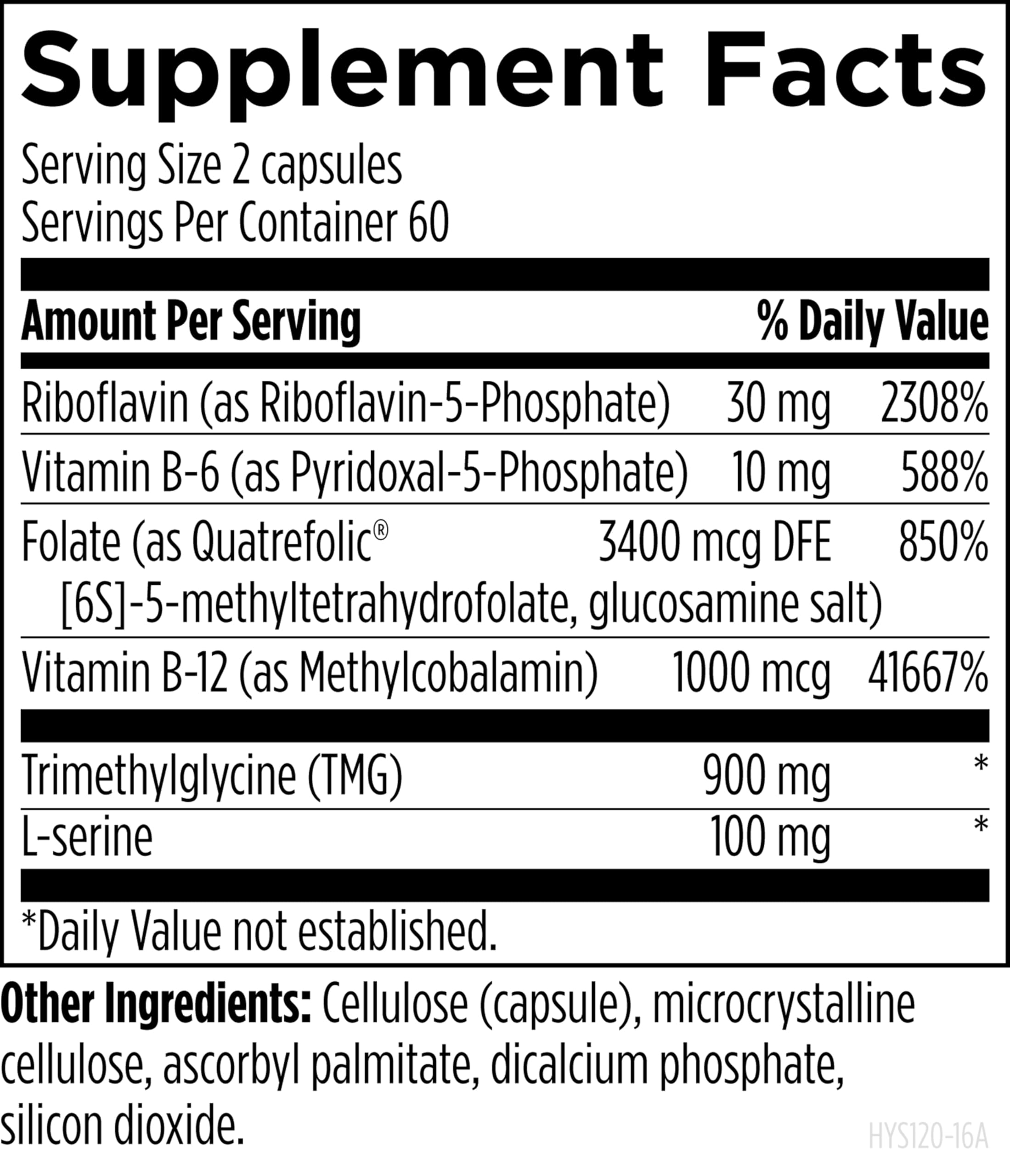 Designs for Health Methylation Support B Complex bottle with cap