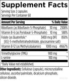 Designs for Health Methylation Support B Complex bottle with cap