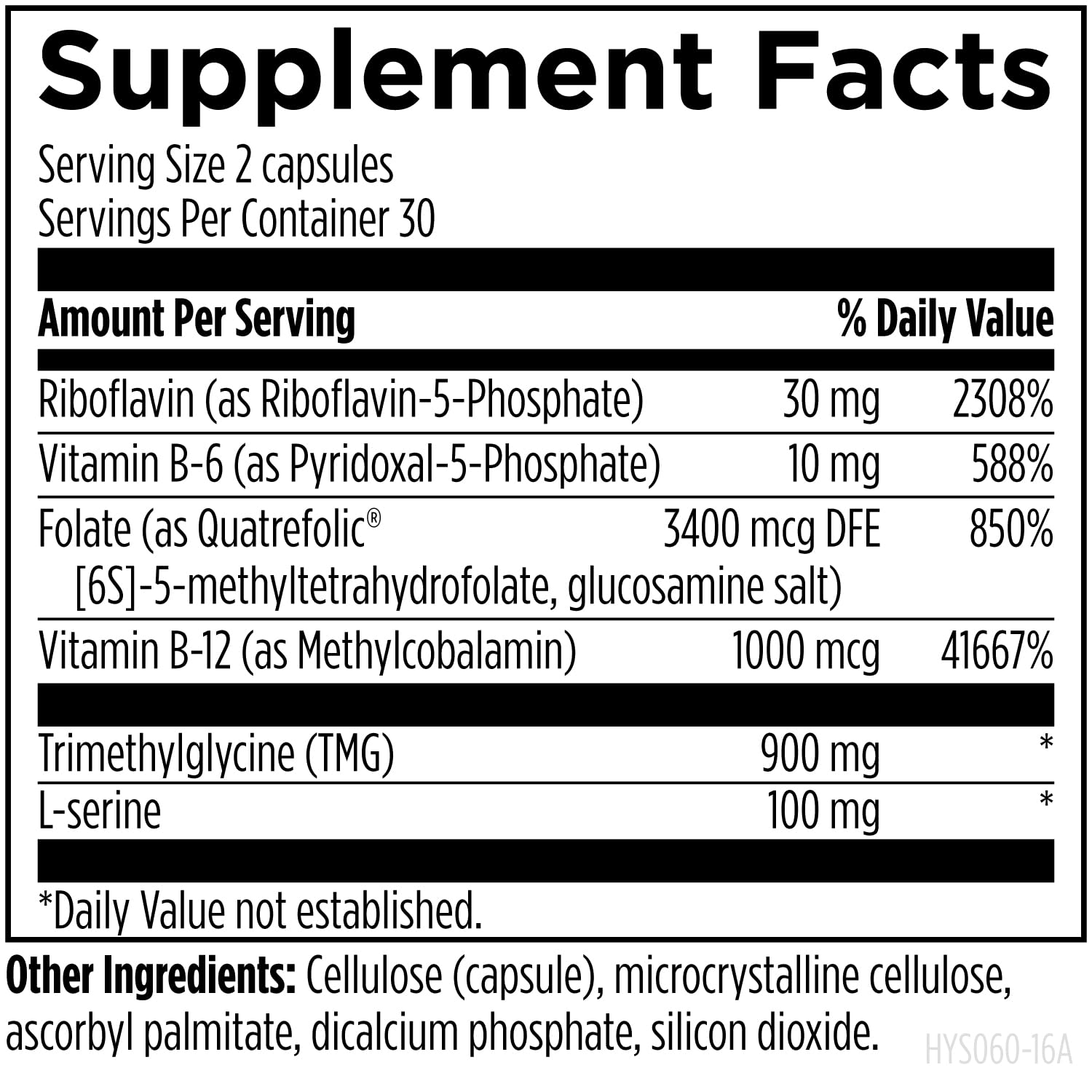 Designs for Health Methylation Support B Complex capsules on a table