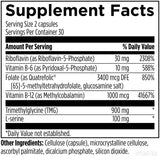 Designs for Health Methylation Support B Complex capsules on a table