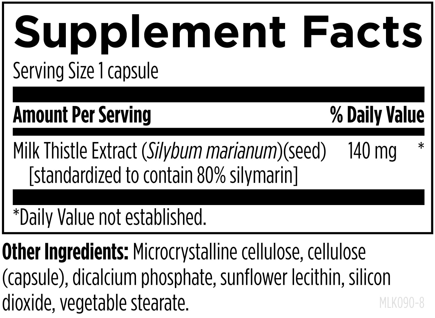 Designs for Health Milk Thistle capsules with packaging
