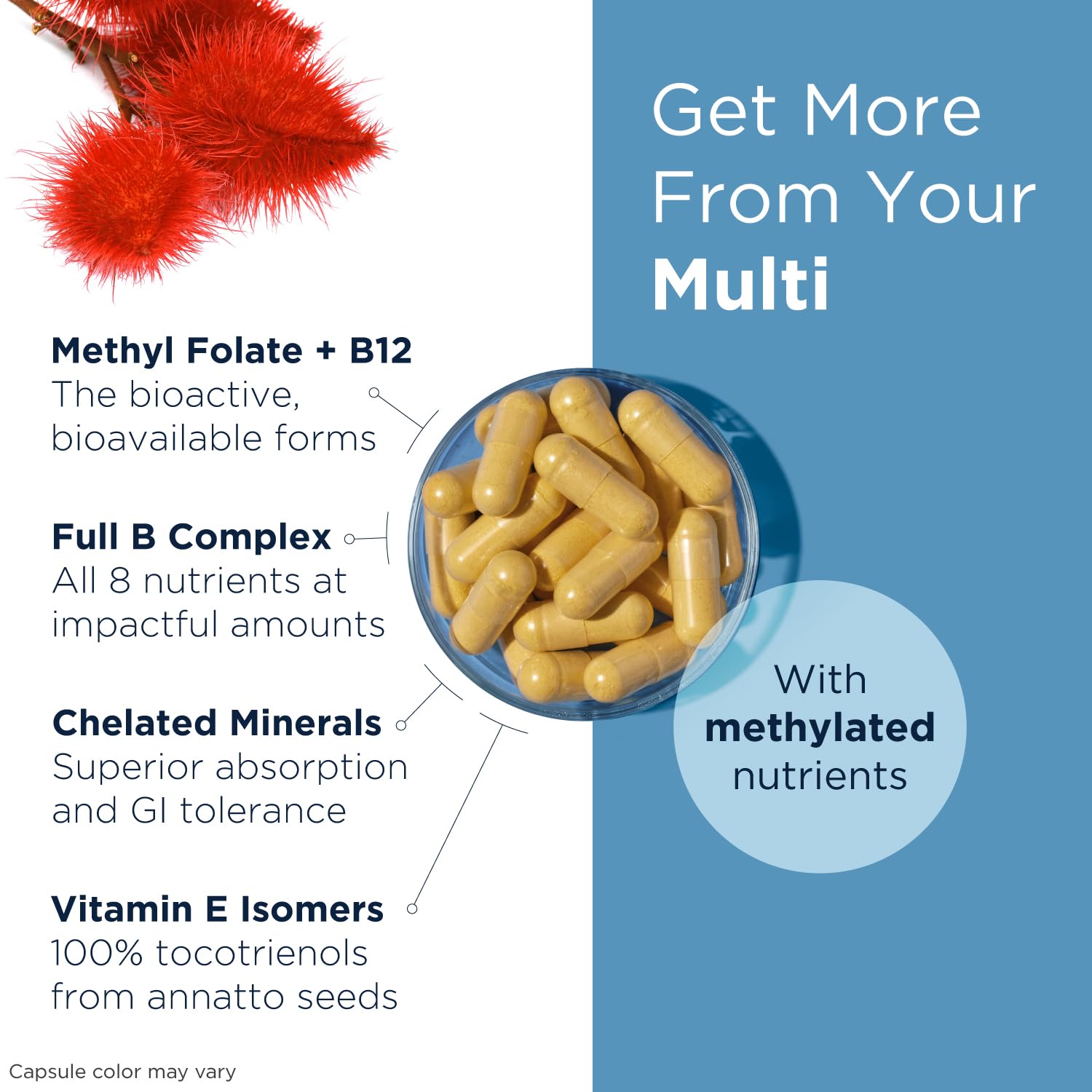 Designs for Health Multivitamin Capsules side view