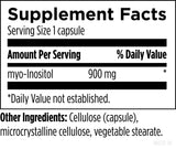Designs for Health Myo Inositol 900mg Capsules bottle with label