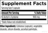 Designs for Health N-Acetyl Cysteine 900mg Capsules side view