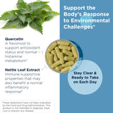 Designs for Health Nettle + Quercetin Supplement back view