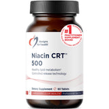 Designs for Health Niacin CRT 500mg slow release tablet front view