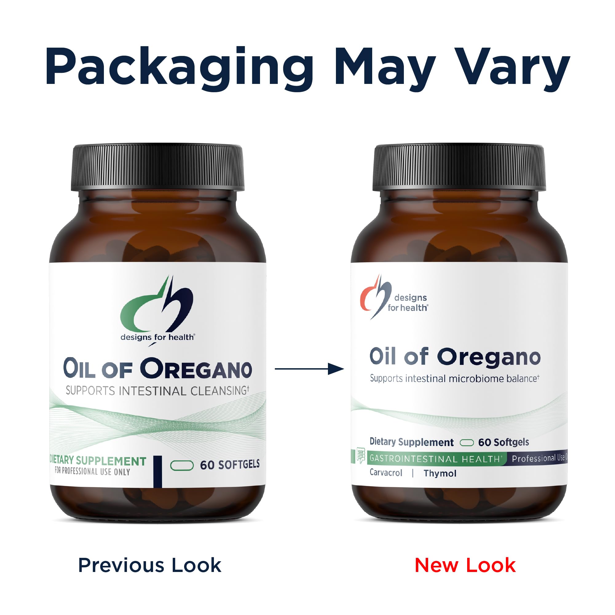 Designs for Health Oil of Oregano Softgels 36mg packaging