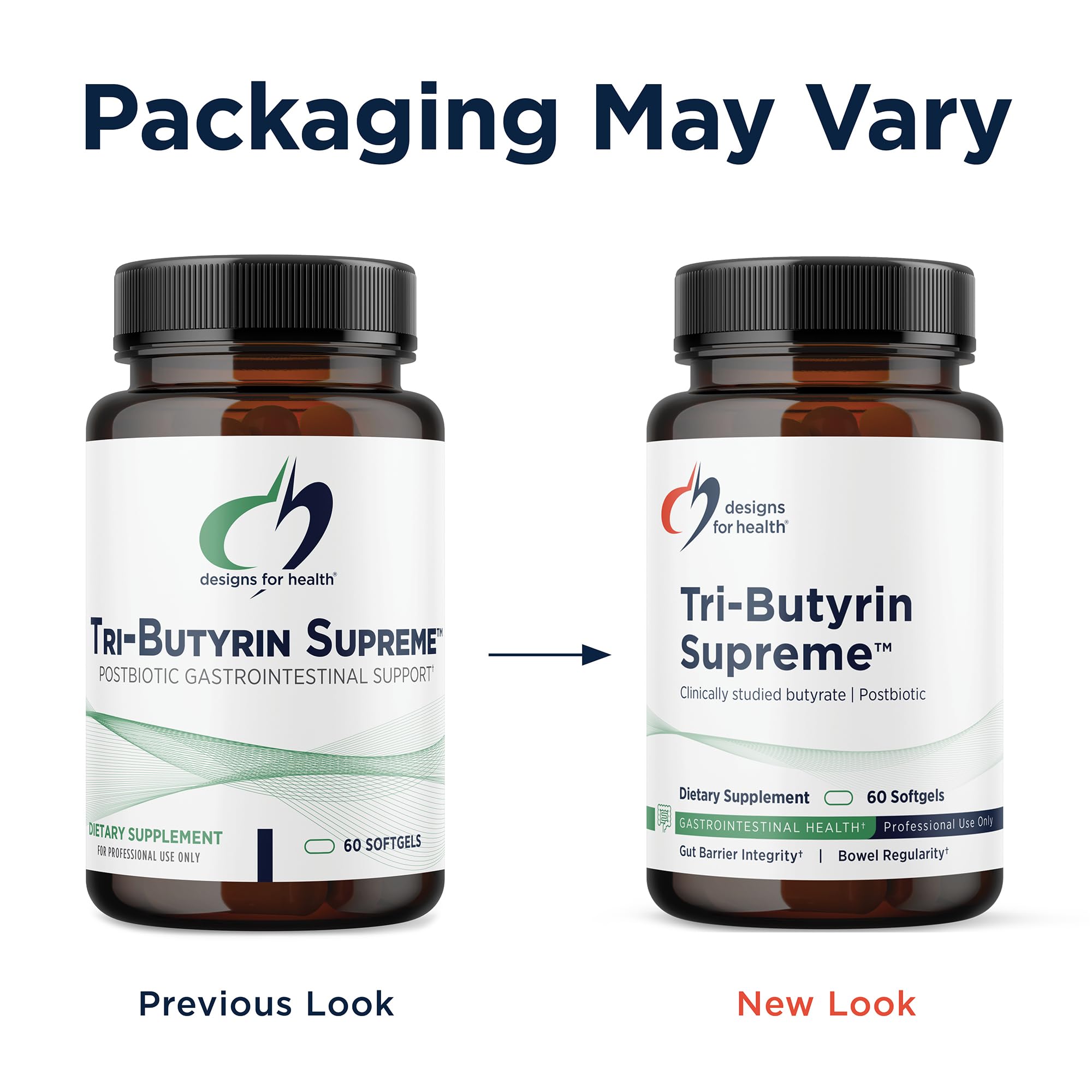Designs for Health Post-Biotic Butyrate Supplement with ingredients