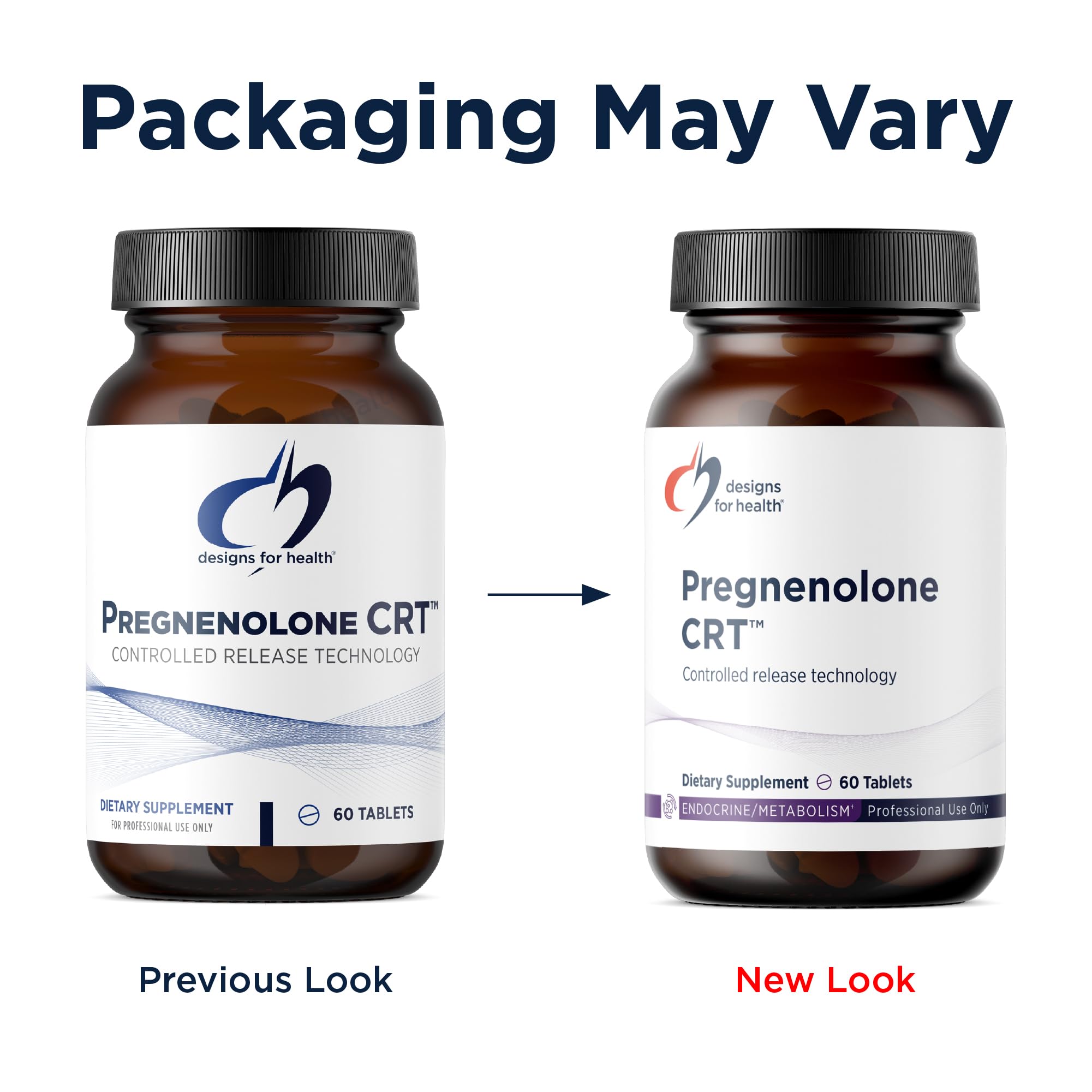 Designs for Health Pregnenolone Supplement back view with ingredient list