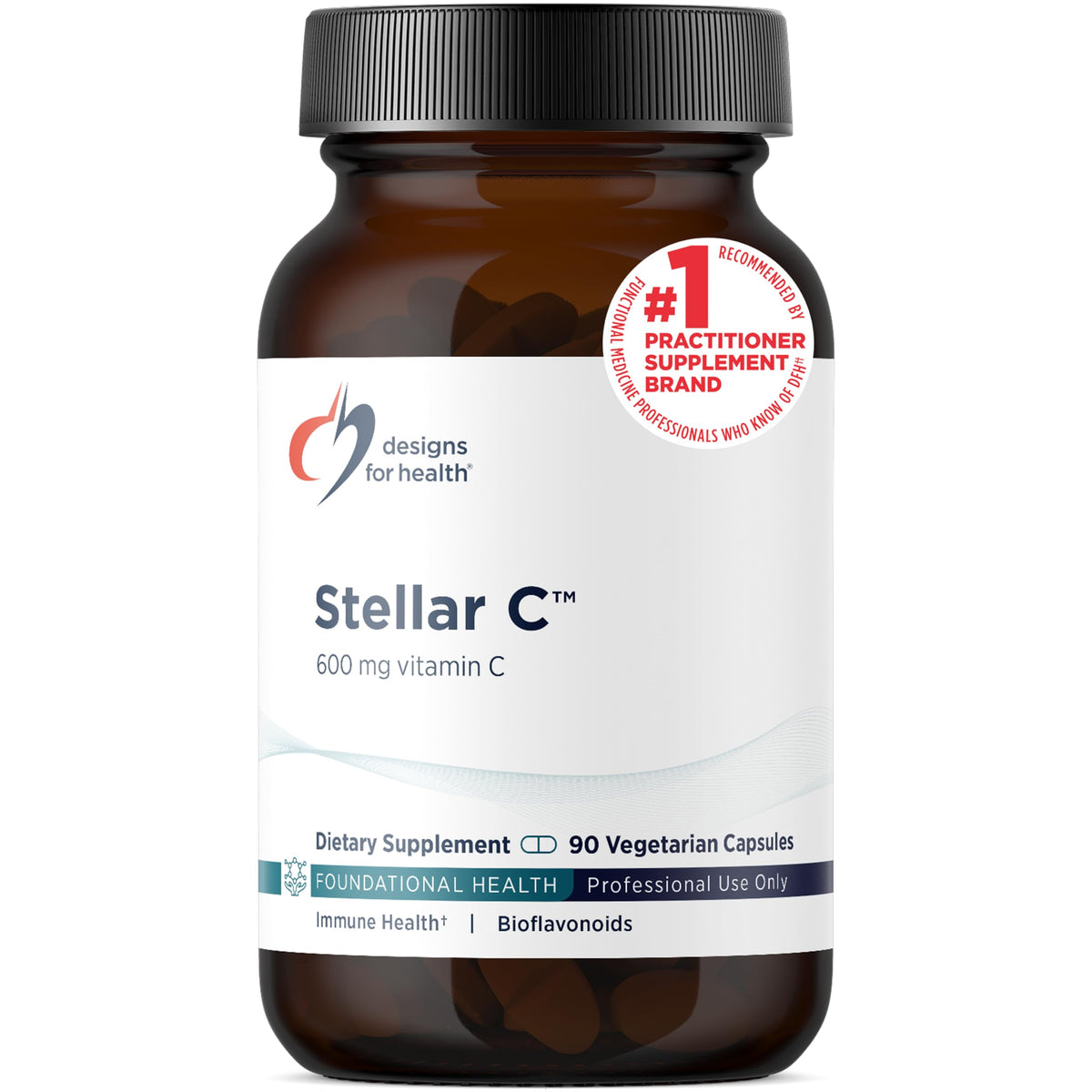 Designs for Health Stellar C Vitamin C 127g front view