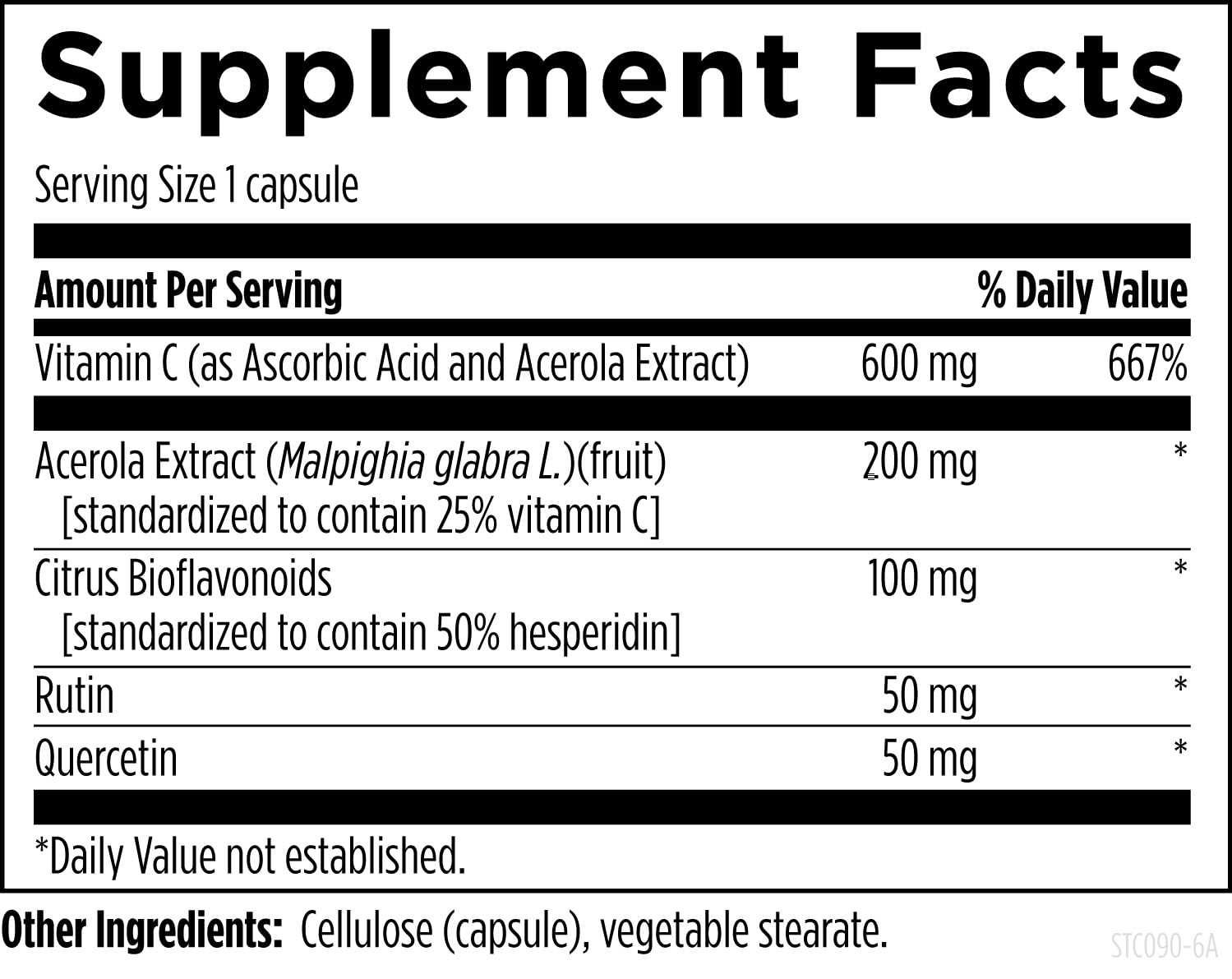 Designs for Health Stellar C Vitamin C 127g side view