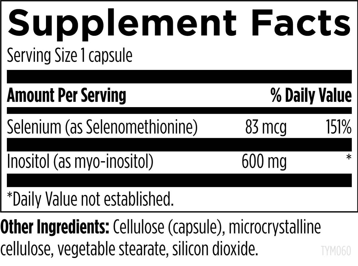 Designs for Health Thyrommune B8 (Inositol) Supplement capsule close-up
