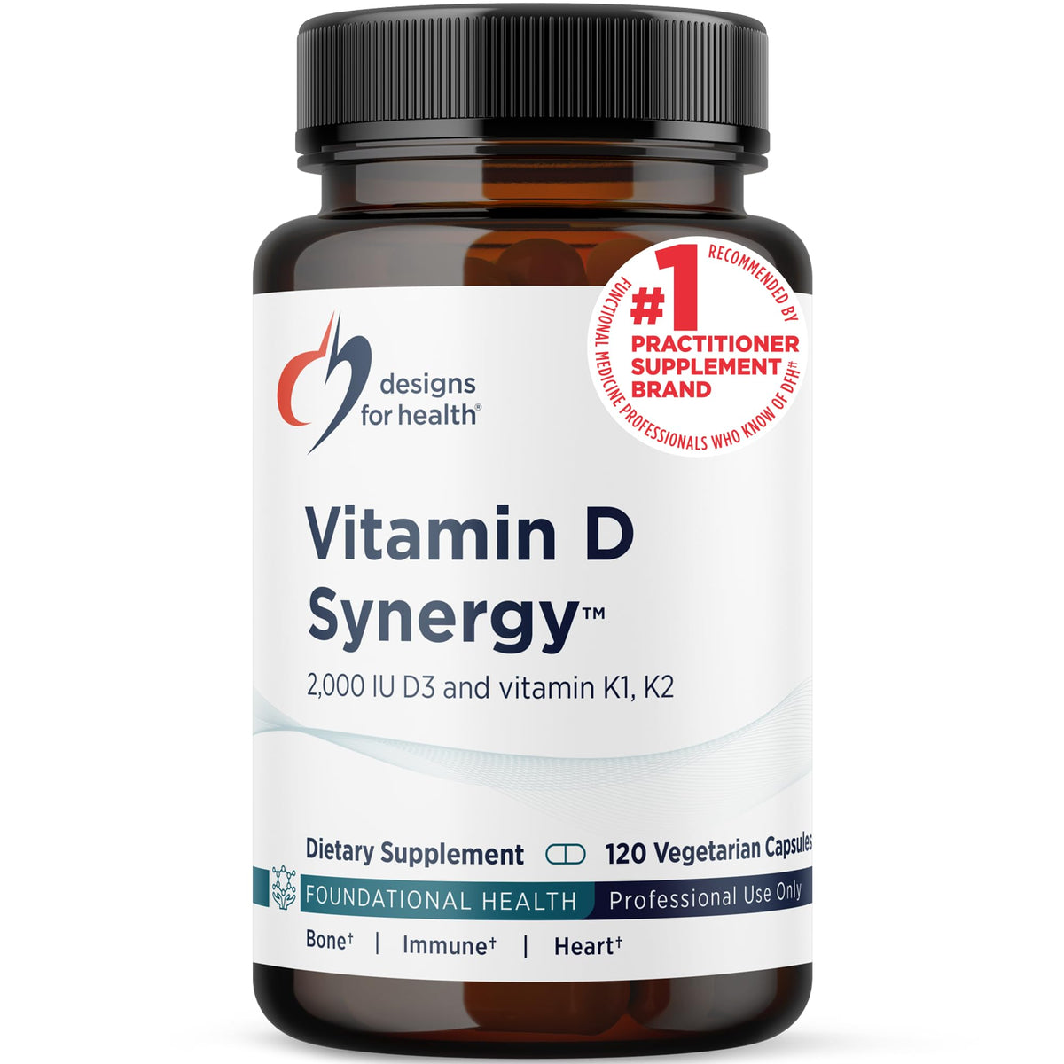 Designs for Health Vitamin D Synergy 2000 IU front view