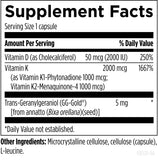 Designs for Health Vitamin D Synergy 2000 IU supplement facts