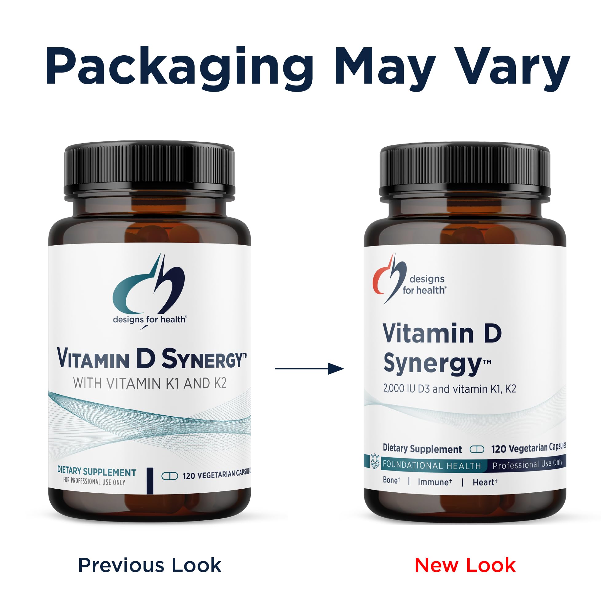 Designs for Health Vitamin D Synergy 2000 IU with K1 and K2