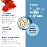 Designs for Health Vitamin D3 + K2 bottle packaging