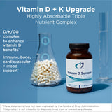 Designs for Health Vitamin D3 + K2 capsule side view