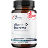 Designs for Health Vitamin D3 & K2 Capsules front view