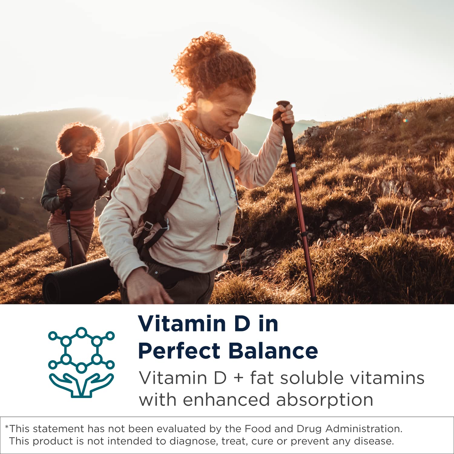 Designs for Health Vitamin D3 & K2 Combination 100g side view