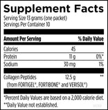 Designs for Health Whole Body Collagen 181g nutritional information