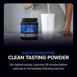 Designs for Sport Creatine Monohydrate powder mixed in a glass of water