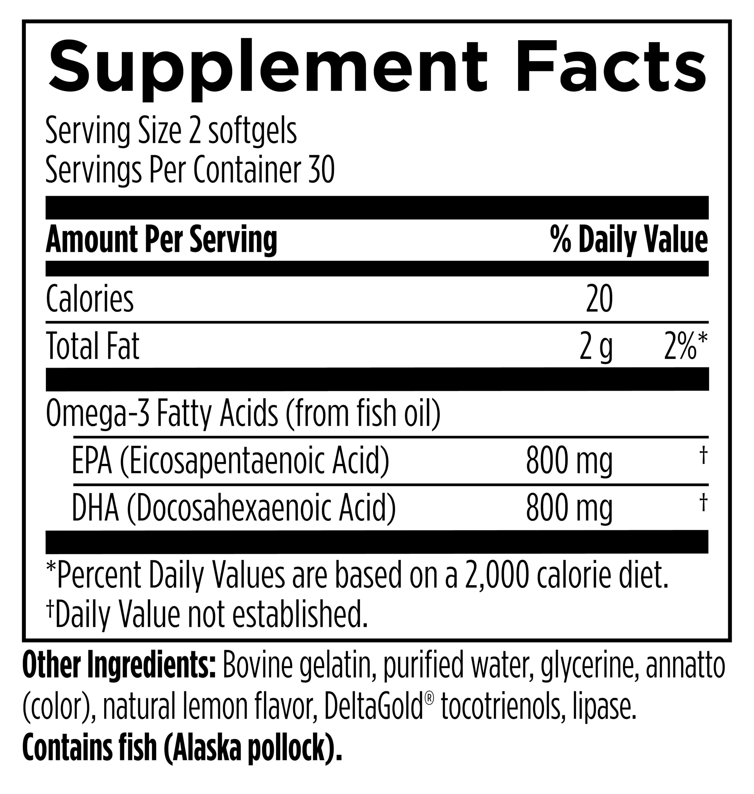 Designs for Sport Omega 3 HI-PO 1500mg supplement back view