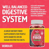 Desired Life Prebiotic Gummies close-up of gummies