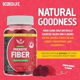 Desired Life Prebiotic Gummies nutritional information