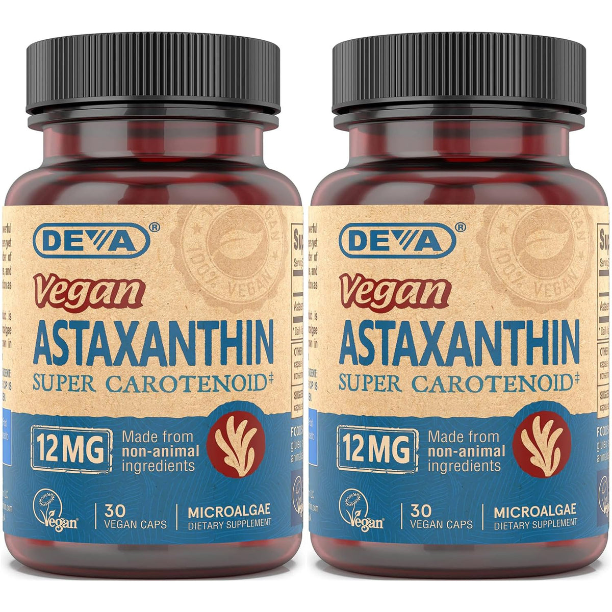 DEVA Astaxanthin Vegan Supplement 82g front view