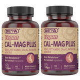 DEVA Calcium Magnesium Plus supplement front view with packaging