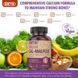 DEVA Calcium Supplement 168g displayed with other health supplements