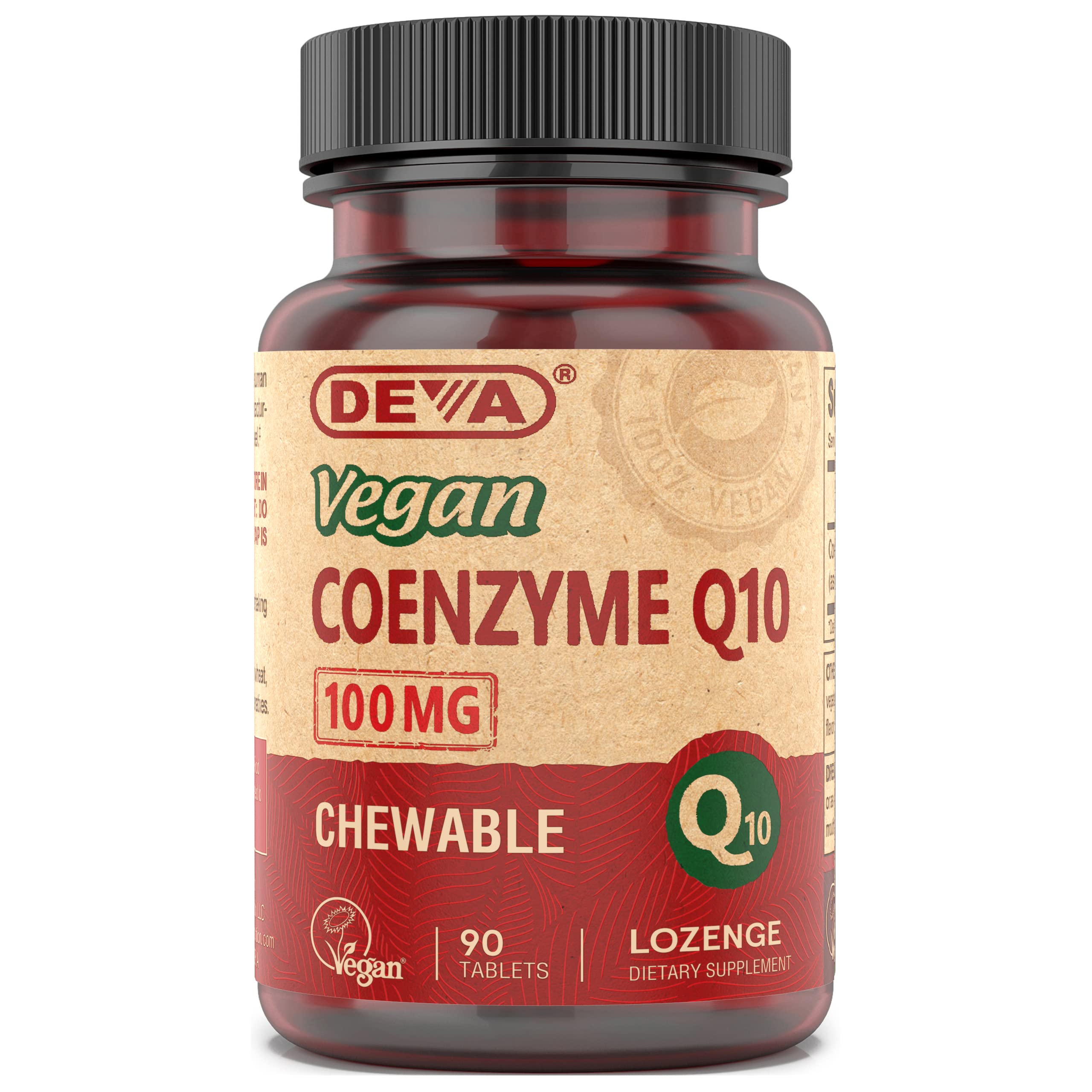 DEVA Coenzyme Q10 Vegan Lozenge 100mg front view