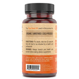 DEVA Flaxseed Oil Capsules side view with nutritional information