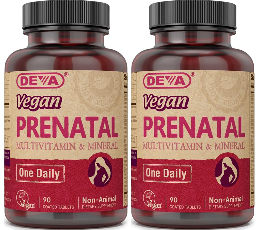 DEVA Prenatal Multivitamins 90 Coated Tabs front view