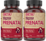 DEVA Prenatal Multivitamins 90 Coated Tabs front view