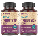 DEVA Tributyrin Butyrate Precursor 500mg vegan capsules front view