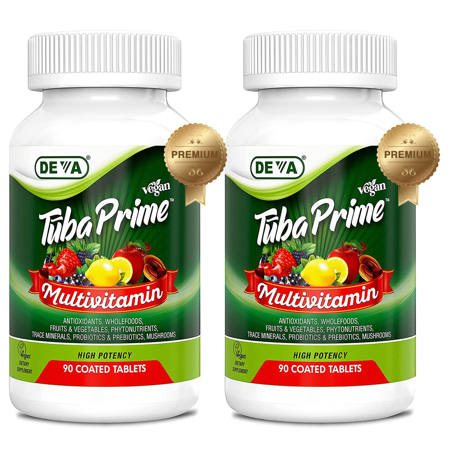 DEVA TUBA Vegan Multivitamin 349g front view