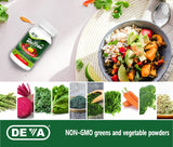 DEVA TUBA Vegan Multivitamin lifestyle scene with fruits